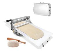 Manual Dough Sheeter, Stainless Steel Pastry Sheeter, 0.2-2.5cm Thickness Adjustable for Making Bakery, Pizza and Croissants, Essential Tool for Home and Commercial Bakeries(Model300)