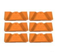 Manual Drill Bit Sharpener Jig for Bench Grinder - Accurate 118° & 135° Angle Restoration, Wear-Resistant Plastic Tool for Metalworkers and DIY Enthusiasts(6PCS Orange 118°)