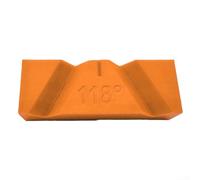 Manual Drill Bit Sharpening Guide Jig for Bench Grinder, Restores 118° & 135° Angles, Wear-Resistant Polymer Fixture for Metalworking and DIY Tool Maintenance,(6PCS Orange 118°)