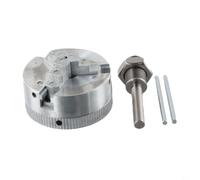 Manual Drill Chuck 12mm Keyed Zinc Alloy Self-Centering for Electric Drills High Metal Grip for mini Workshop Tool Silver(B)