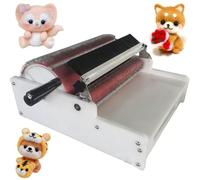Manual Drum Carder, Wool Roller Carding Machine with 20cm Drum, 90 TPI Needles, Sturdy Alloy Construction for Smooth Color Mixing & Uniform Fiber Preparation, Gift for Fiber Artists
