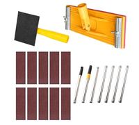 Manual Drywall Sander - Extendable Pole Scraper, Rotatable Abrasive Head with Locking Nut, Long Reach Sanding Tool for Ceiling Prep, in Power Tool Parts, Handheld Finisher Construction Use