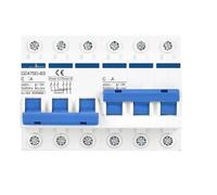 Manual dual power transfer switch/interlock circuit breaker photovoltaic power supply AC 220V 380V with leakage protection 3P-3P, 4P-4P, 2P-2P leakage current(3P-3P,AC 100A - AC 100A)