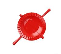 Manual Dumpling Maker Large Red PP Dough Press for Pierogi Ravioli Empanada - Easy Seal Gyoza Tool Kitchen Gadget((Red))