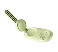 Manual Dumpling Maker Mould 2 in 1 PP Kitchen Tool for Wraps | Reusable Ergonomic Handle, Easy to Clean, Green Finish, for Mothers and Aunts Making Pastry at Home
