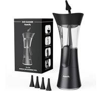 Manual Ear Wax Removal Kit - One-Hand Control Ear Cleaner Tool, Easy to Use Ear Irrigation Flushing System with Soft Silicone Tip for Effective & Safe to Clean Ear Built Up Wax Home Use(Black)