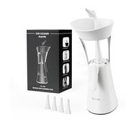 Manual Ear Wax Removal Kit - One-Hand Control Ear Cleaner Tool, Easy to Use Ear Irrigation Flushing System with Soft Silicone Tip for Effective & Safe to Clean Ear Built Up Wax Home Use(White)