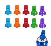 Manual Easy Can Opener - 10pcs Beverage Can Top Ring Opener Tool,Soda Beer Can Opener - Plastics Safety Ring Pull Opener - 5Colors