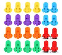 Manual Easy Can Opener, 24 Pack Colorful Soda Beer Can Opener & Beverage Can Cover Protector, Premium Plastic Shields Can Openers for Pop, Coke, Beer, Soda, Drink Aluminum Beverage