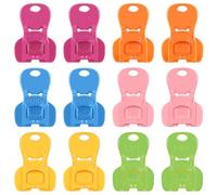 Manual Easy Can Opener, Soda Beer Opener Beverage Top Ring Pull Tool Drink Shield, Finger Protection Comfortable Grip Leakproof Soda Can Cover Openers for Pop, Coke, Beer(Six -Color,12pcs)