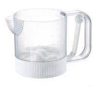 Manual Egg Beater Handheld Mixer PC ABS Silicone Material(White)
