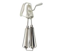 Manual Egg Beater, Stainless Steel Hand Crank Beater with 2 Mixing Heads - Multifunctional Hanging Mixer, Comfortable Grip Kitchen Cooking Tool for Efficient Baking.Stainless Steel Heads, Baking Hand