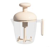 Manual Egg Beater with Built-in Whisk | 550ml Leak-Proof Mixing Cup for Batter | Shake | Cream and Butter | Hand-Powered Stirrer Tool for Kitchen | White Green Pink(Ice cream)