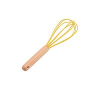 Manual Egg Beater,Wooden Handle Whisk Mixer,Silicone Egg Blender,Kitchen Cream Mixer,Non Stick Egg Cream Stirring(12inch)