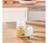 Manual Egg Homogenizer Mixer for Boiled Eggs - Hand-Powered Albumen Yolk Spinner Beater Abspcsilicone 15. X 8 X 8 Cm White (-Pack)(Yellow)