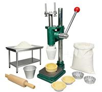 Manual Egg Tart Pressing Machine with Mold - Commercial Hand Press Tool for Home and Cake Shop Baking