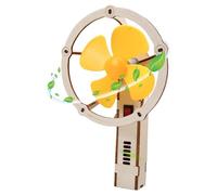 Manual Electric Experiment Fan - Fan Assembly Project - Multifunctional Educational Assembly Kit Birthday Gift