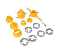 Manual Electric PVC Pipe Threader Set for Plastic Water Pipes, 20mm 25mm 32mm Tap Die with Carbon Steel Molds, for Home Plumbing & DIY Renova