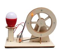 Manual Electricity Generator Toy, Electric Crank Toy - Education Science Kit | Light Bulb and Wooden Generators Science Project for Classroom, Ed Learning Toy