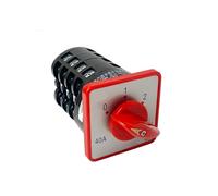 Manual electronic starter 3 Position Rotary Switch 4 Pole 7.5kw 40A Changeover Cam Selector HZ5-40/7.5 M08 RRBXXUYN