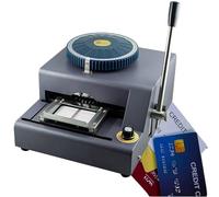 Manual Embosser for PVC Card Encoding - Tool to Imprint Raised Numbers & Letters on Custom VIP, Membership & ID Badges, Ideal for Personalization & Identification