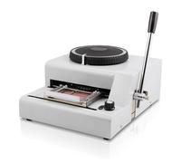 Manual Embosser Machine for Custom Aluminum Tags, 72 Character Stamping Tool for Personalized Coding and Sign Making