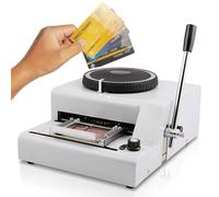 Manual Embosser Machine for PVC Cards, 72 Character Capacity, Ideal for Credit ID VIP Card Printing and Letterpress Stamping