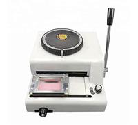 Manual Embossing Machine for Cards, IDs, and VIP Magnetic Strips with 72 Character Capacity