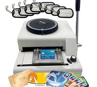 Manual Embossing Machine for PVC Cards - 72-Character Number Stamper, ID Card Coder, Membership Card Press, Bump Code Machine