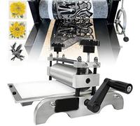 Manual Engraving and Printing Press Machine, 35x17cm Laminator for Wood, Copperplate, Relief Printing, Aluminum Frame, Steel Roller, for Artists, Studios, DIY