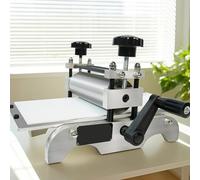 Manual Engraving and Printing Press Machine - Gravure and Letterpress Printing, Flat Press with Adjustable Roller Height for Clear Even Printing