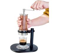 Manual Espresso Maker with Stainless Steel Tamper, Precise Pressure Control for Home and Outdoor Use, Ideal for Professional Baristas and Commercial Settings