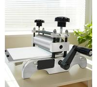 Manual Etching Machine Combined With Printmaking Press Equipment Featuring Height Adjustable Rollers For Precision Copperplate Printing And Wood Engraving Projects