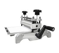 Manual Etching Press, 31x17cm Tabletop Printing Press for Woodcut & Intaglio, Adjustable Roller, Desktop Machine for Artists, Studio & DIY