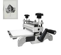 Manual Etching Press, Adjustable Roll Height for Home Studios, DIY Printmaking, Roller Dia 5cm, Even Printing