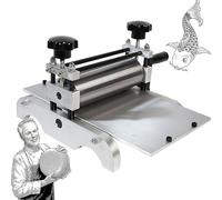 Manual Etching Printing Press, Tabletop Printmaking Machine for Paper, Wood & Copperplate, Slab Roller Engraving Tool, 31x17cm Printing Area