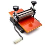 Manual Etching Printing Press with Metal Roller, Letterpress Gravure Rubbing Tool for Block Monotype and Etching Art