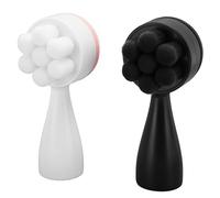 Manual Facial Brush Cleansing, 2pcs Double Sided Face Wash Brush with Face Massager Brush Soft Bristles Exfoliating Massage Facial Pore Deep Cleansing Brush for Deep Cleansing