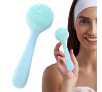 Manual Facial Cleansing Brush - Silicone Face Scrubber Tool, Soft Silicone Skin Scrub Pad, Gentle Face Massage Brush, Silicones Faces Skin Cleansing Tool for Skincare Daily
