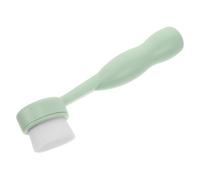 Manual Facial Cleansing Brush Soft Hair Plastic Cleaning Tool | Green, for Women, Home Use and Travel, Gentle Cleansing Action, Removes Dead Skin Cells
