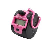 Manual Finger Counting Tool Digital Counter Clickers Handheld Portable Tasbeeh Counter Resettable Clickers 4 Digits ABS Counting Device