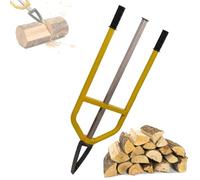 Manual Firewood Splitter, Heavy Duty Slide Tool with Smooth Pole for Efficient Kindling, Ideal for Fireplaces Wood Stoves Camping Outdoor Use
