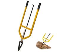 Manual Firewood Splitter, Heavy-Duty Tool with Ergonomic Non-Slip Grip, Hardened Steel Tip for Efficient Wood Splitting, Handles Various Wood Types
