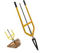 Manual Firewood Splitter, Heavy-Duty Wood Splitting Tool with Ergonomic Non-Slip Grip, Hardened Steel Tip for Various Wood Types and Uses