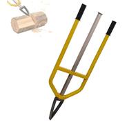 Manual Firewood Splitter, Inertial Handheld Log Splitter, Heavy Duty Slide Splitting Tool with Ergonomic Handles for Fireplaces and Outdoor Use