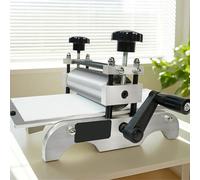 Manual Flat Press Printing Machine for Etching, 31x17cm with Adjustable Roller Height, Ideal for Decorative Displays and Printing Book Plates