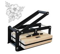 Manual Flat Press Printmaking Machine with Height Adjustment, Woodblock Printing Tool for Artists and Crafters
