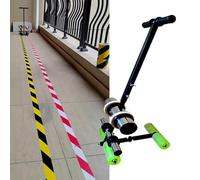Manual Floor Tape Applicator,Sports Counrt Applicator,Walk-Behind Dispenser for Painting/Lane Marking/Sports (Green A)