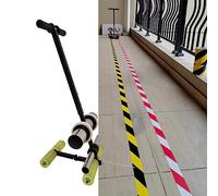 Manual Floor Tape Applicator,Walk-Behind Tape Dispenser Painter Masking Tape Pasting Machine for Painting/Lane Marking/Sports/Storage Areas etc,Single-Roll Tape Machine Max Width:14cm,Set