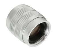 Manual Focus Lens 35mm F1.7, Large Aperture, Multi Layer Coating, 14 Starburst Effect, Lightweight And Portable,C Mount Mirrorless Camera Lens (Silver Color)